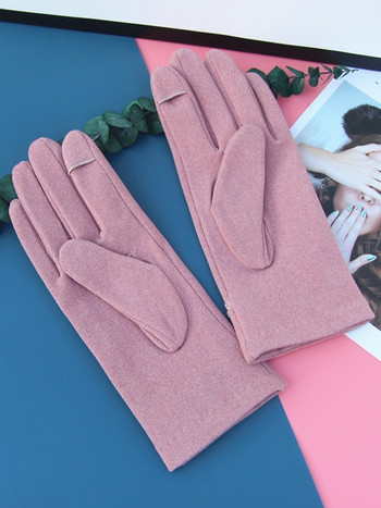 Ежедневни дамски ръкавици с панделка-два модела