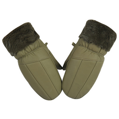 Uniszex bőrkesztyű meleg béléssel