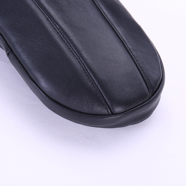 Uniszex bőrkesztyű meleg béléssel