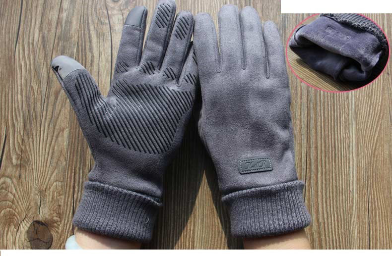 Γυναικεία γάντια σουέτ με γούνα - διάφορα μοντέλα