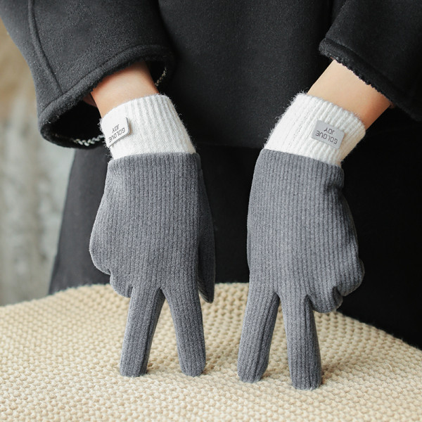 Дамски топли ръкавици с широк ластик