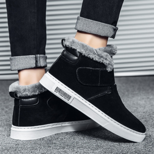 Férfi téli cipő puha béléssel és ragasztóval