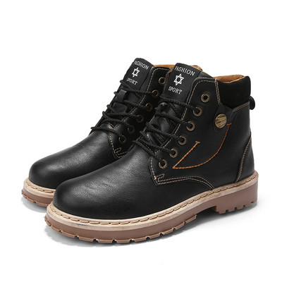 Férfi téli csizma fűzővel