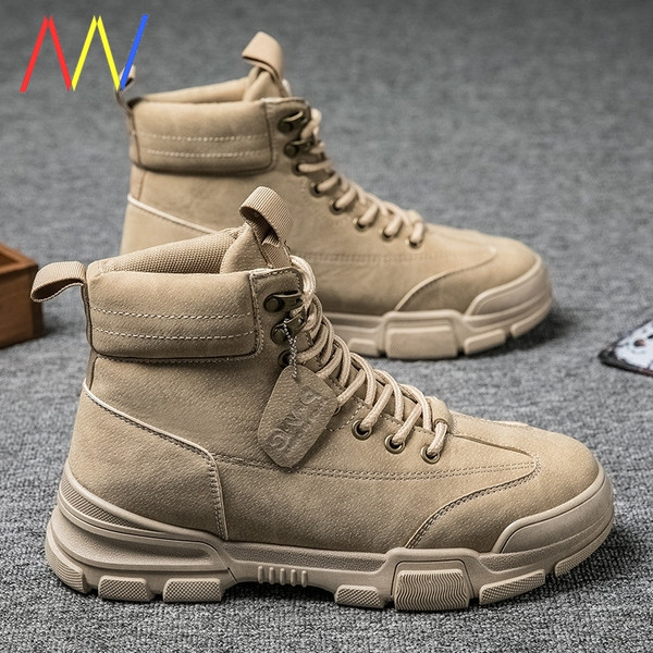 Meleg téli férfi csizma durva talppal