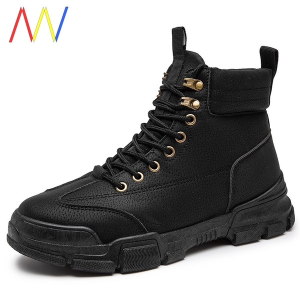 Meleg téli férfi csizma durva talppal