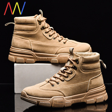 Öko velúrból készült téli csizma férfiaknak