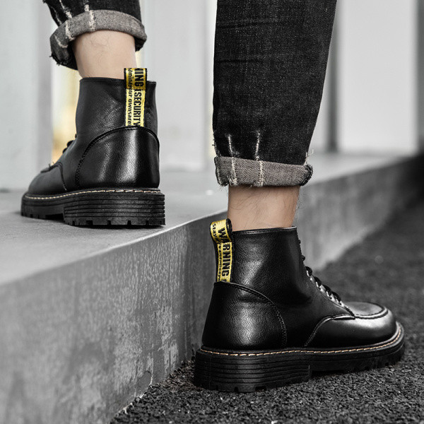 Retro stílusú férfi bőrcipő fűzős