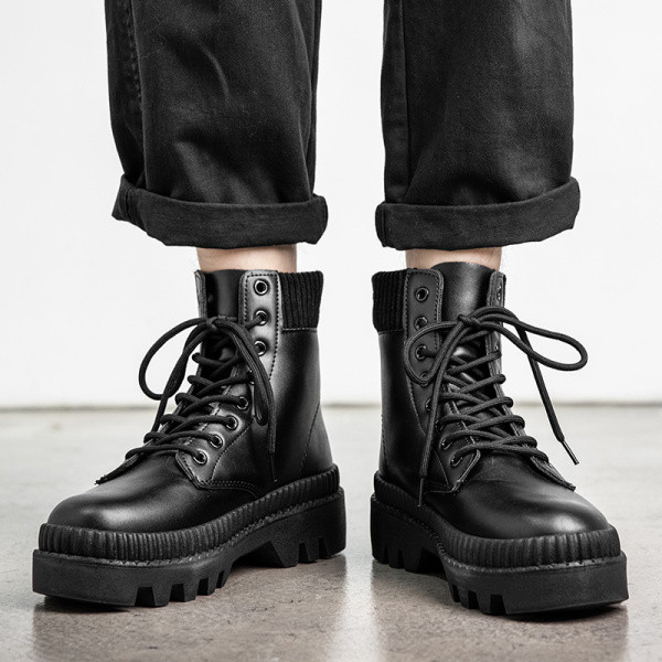 Aktuális férfi fűzős cipő - eko bőrből