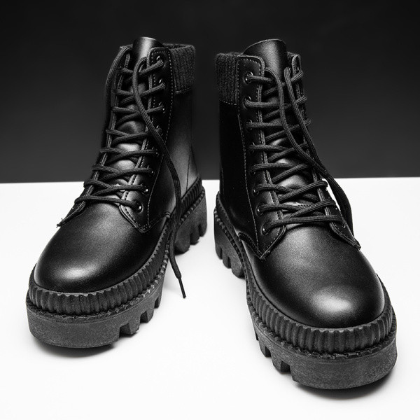 Aktuális férfi fűzős cipő - eko bőrből