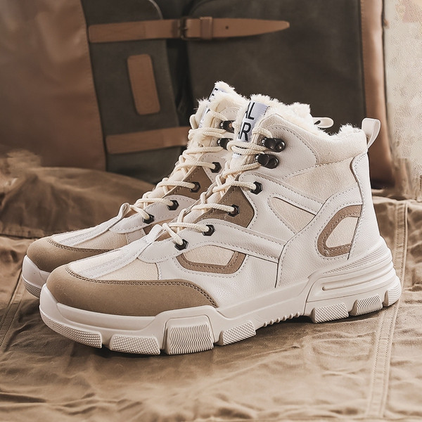 Téli csizma durva talppal és meleg béléssel