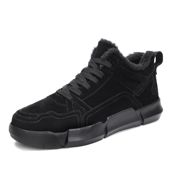 Eco velúrból készült alkalmi cipő meleg béléssel