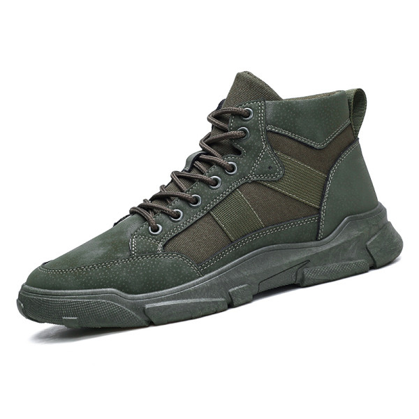 Öko velúrból készült férfi téli csizma fűzős