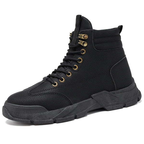 Vīriešu ziemas apavi ar plakanām zolēm un šņorēm