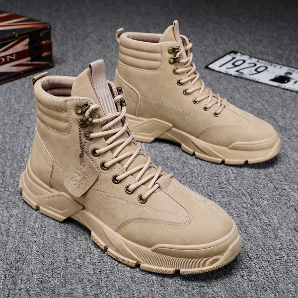 Vīriešu ziemas apavi ar plakanām zolēm un šņorēm