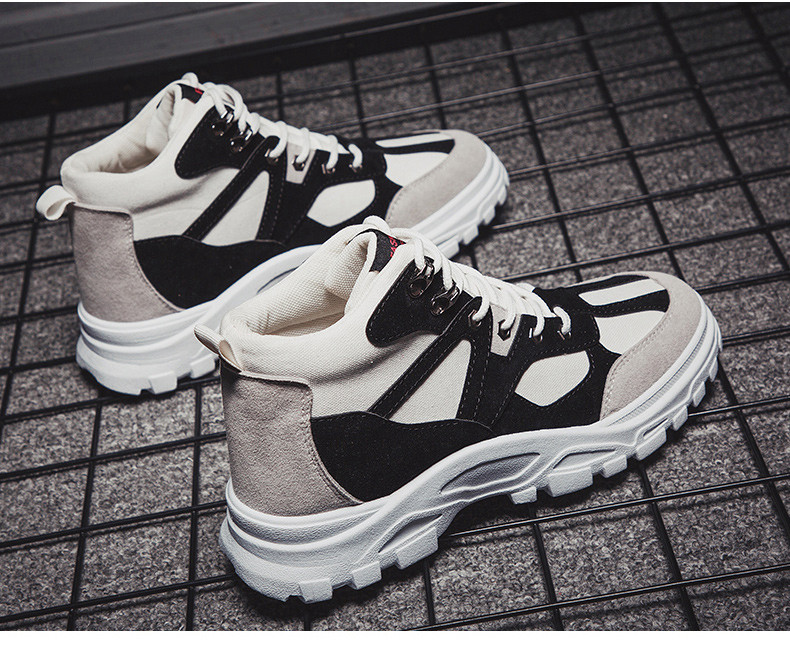 Öko velúrból készült téli férfi csizma fűzős