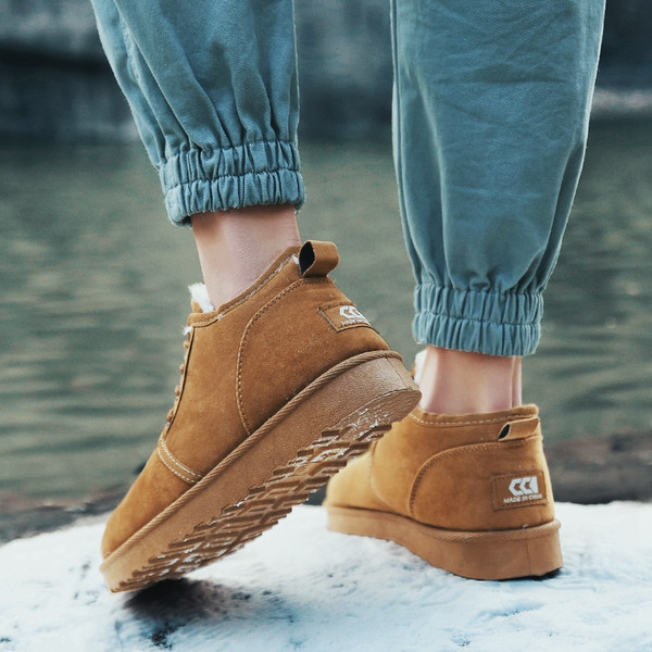 Casual muške cipele s toplom postavom pogodne za zimu