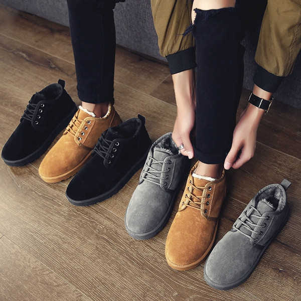 Casual muške cipele s toplom postavom pogodne za zimu