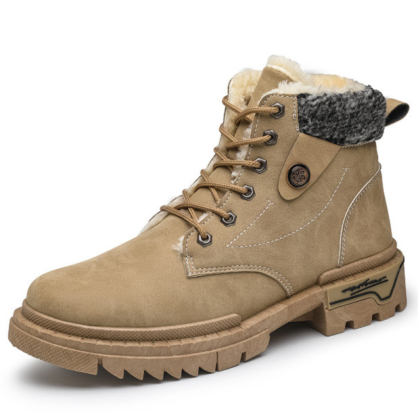 Férfi téli cipő meleg béléssel és fűzővel