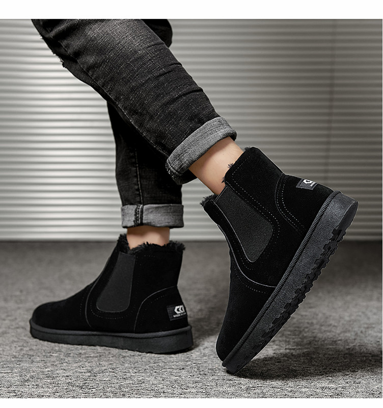 Öko velúrból készült téli csizma puha béléssel