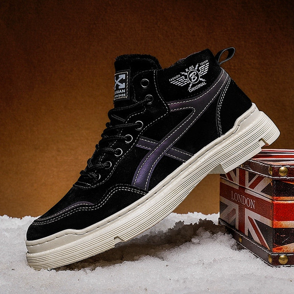 Alkalmi cipő meleg béléssel férfiaknak