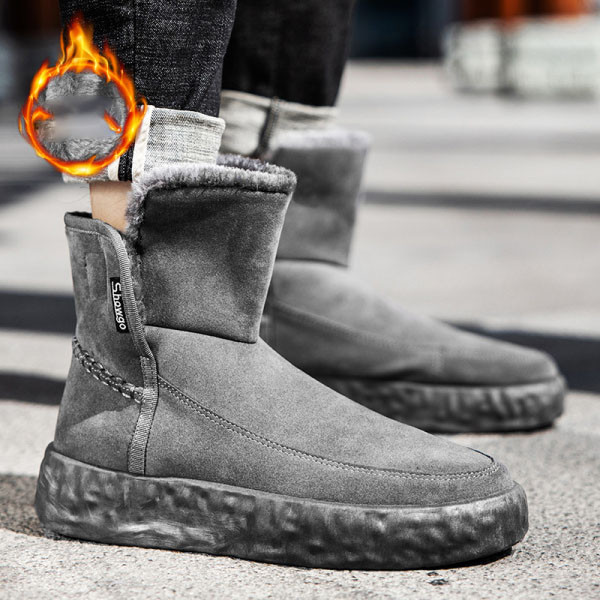 Lapos talpú férfi velúr téli cipő