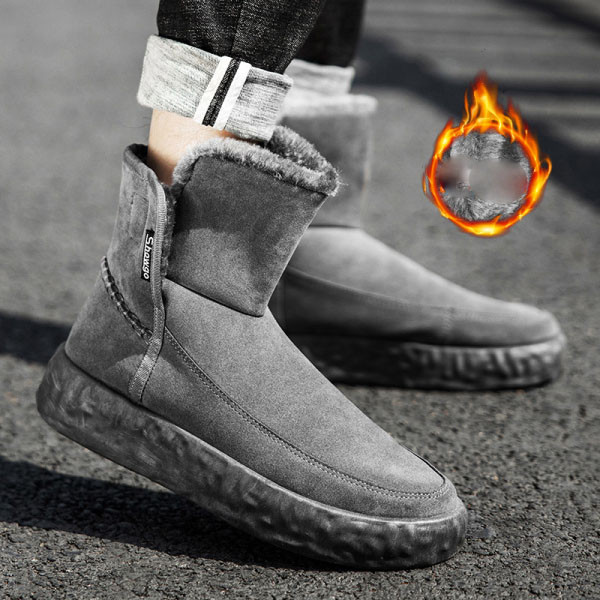 Lapos talpú férfi velúr téli cipő