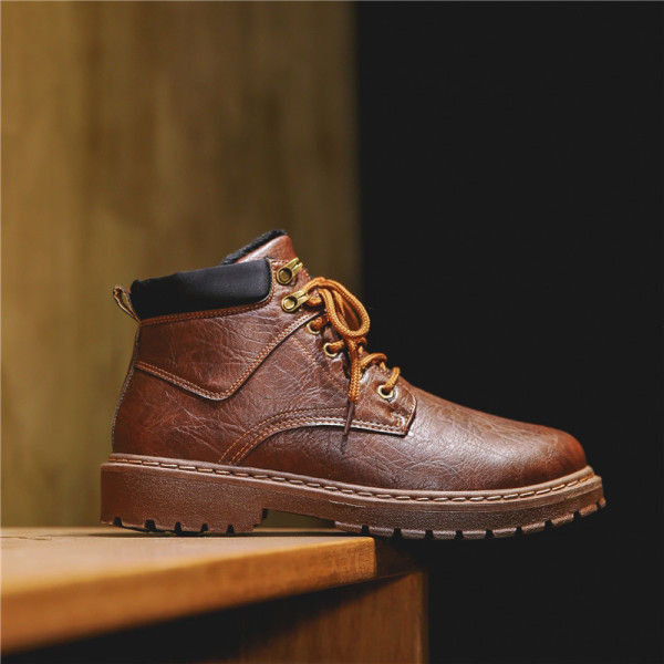 Férfi bőr fűzős cipő