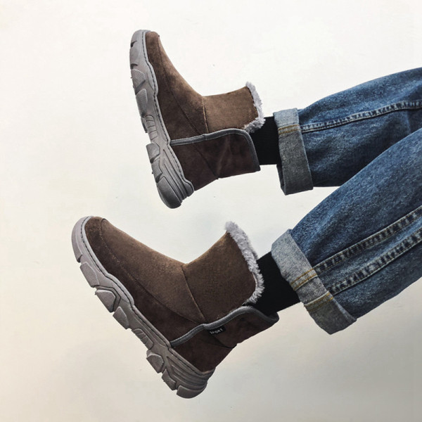 Téli meleg csizma durva talppal férfiaknak