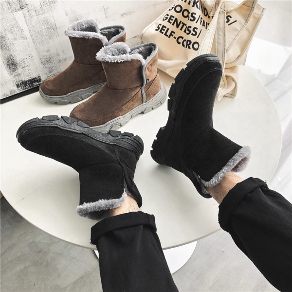 Téli meleg csizma durva talppal férfiaknak