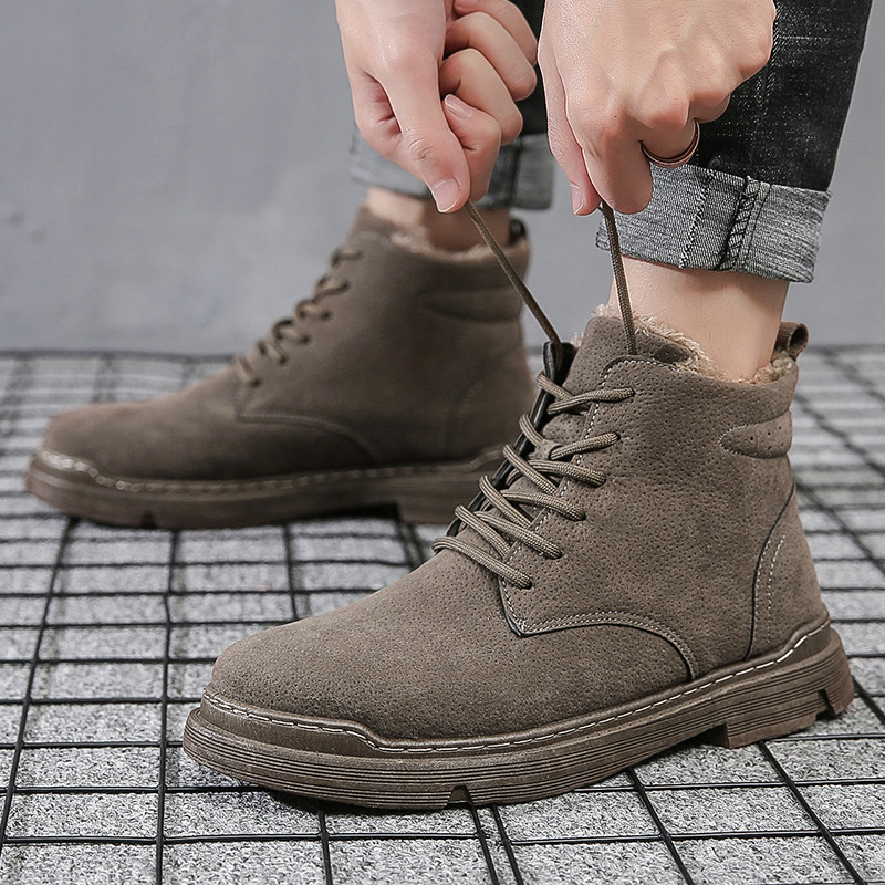 Férfi öko velúr csizma puha béléssel