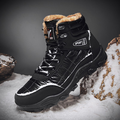 Alkalmi férfi téli cipő puha béléssel