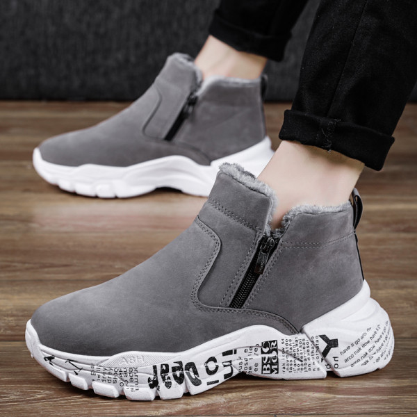 Alkalmi férfi cipő puha béléssel és cipzárral