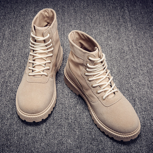 Alkalmi férfi csizma durva talppal