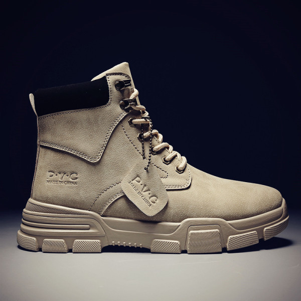 Bőr férfi csizma fűzővel