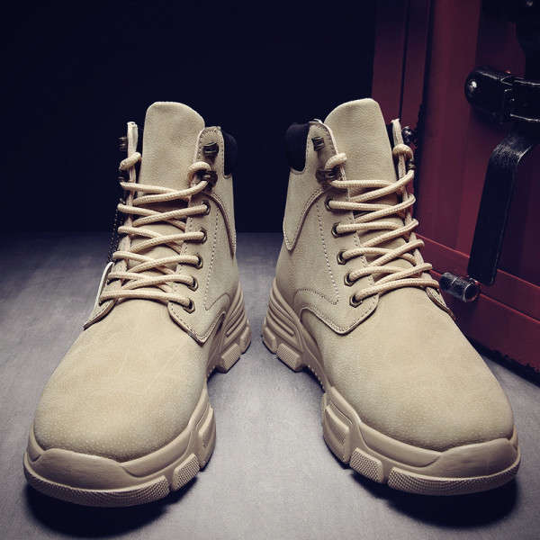 Bőr férfi csizma fűzővel