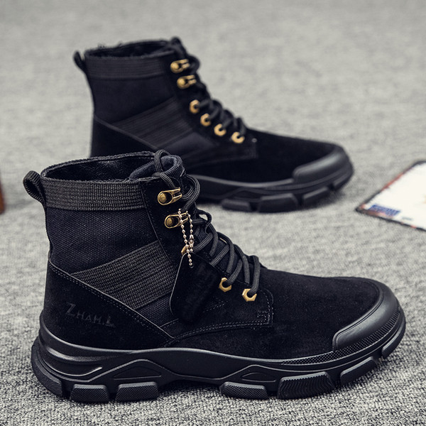 Férfi alkalmi téli cipő sima modell