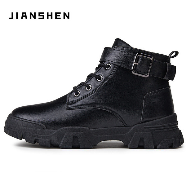 Ανδρικά χειμερινά παπούτσια με αγκράφα