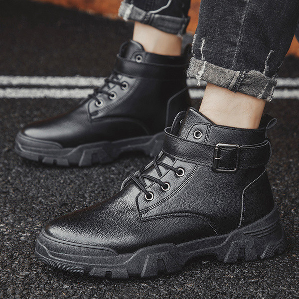 Ανδρικά χειμερινά παπούτσια με αγκράφα