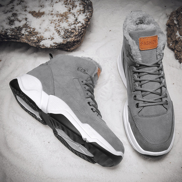 Alkalmi férfi téli cipő puha béléssel