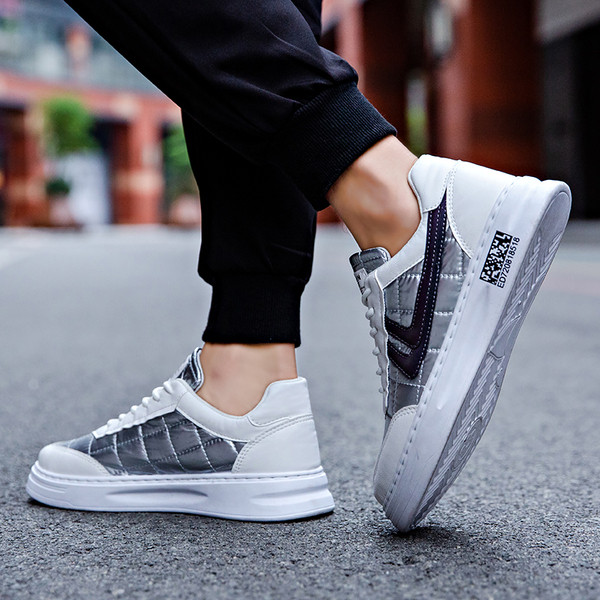 Alkalmi férfi tornacipő meleg béléssel