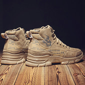 Téli férfi cipők öko velúrból