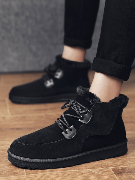 Öko velúrból készült férfi alkalmi csizma puha béléssel