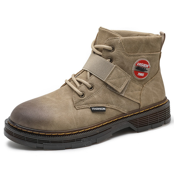 Vízálló férfi téli cipő lapos talppal