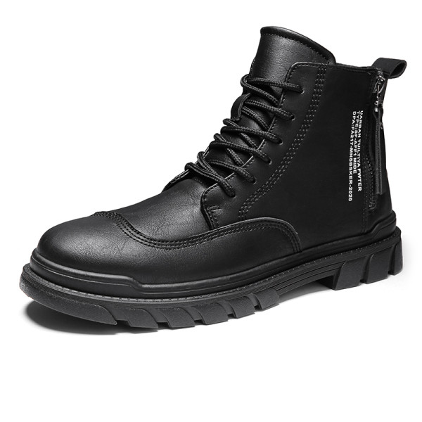 Talvised tõmblukuga nahast meeste kingad