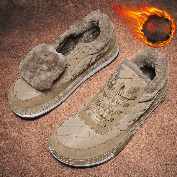Alkalmi férfi cipő meleg béléssel és fűzővel
