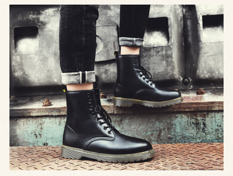 Öko bőrből készült férfi alkalmi csizma fűzővel