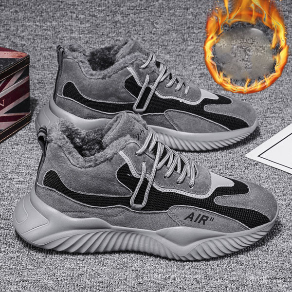 Férfi alkalmi cipő fűzővel és meleg béléssel