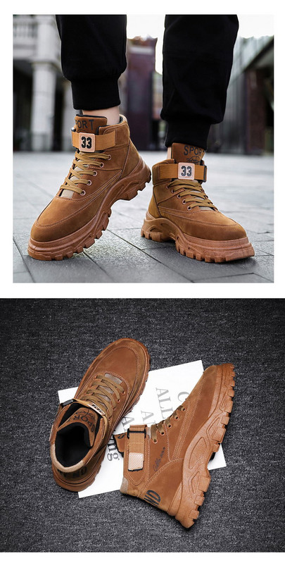 Aktuális férfi téli cipő durva talppal