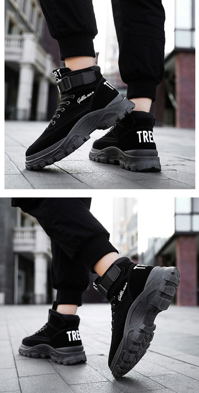 Aktuális férfi téli cipő durva talppal