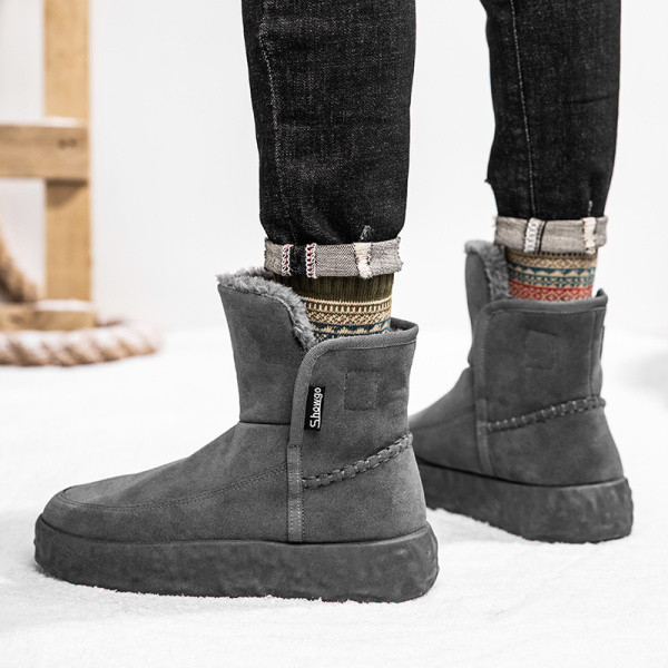 Modern férfi csizma meleg béléssel